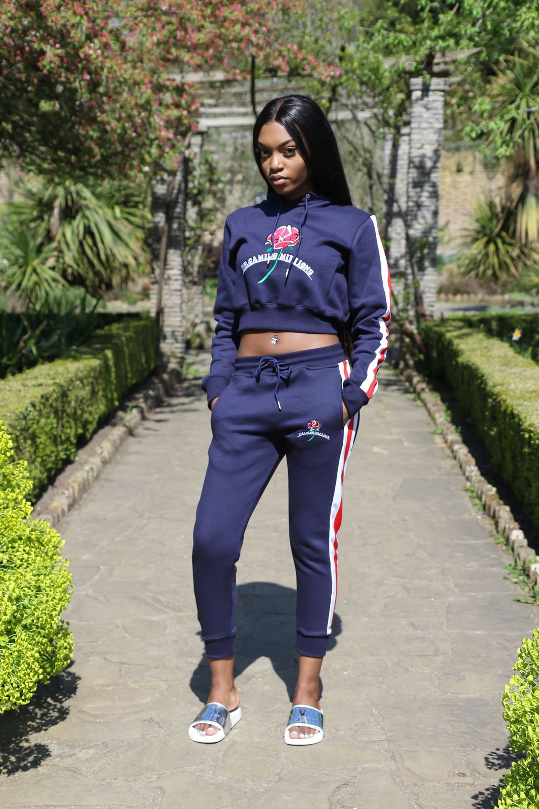 Dreaming Millions Navy Blue Female TrackSuit