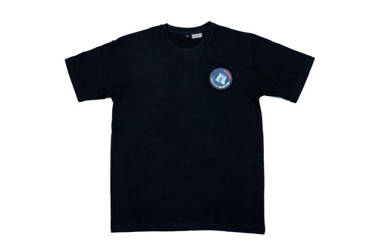 CLASSIC RUBBER LOGO BLACK TEES