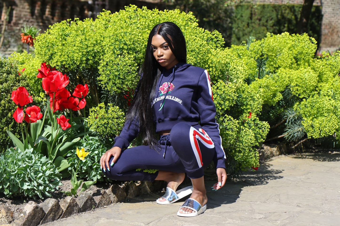 Dreaming Millions Navy Blue Female TrackSuit